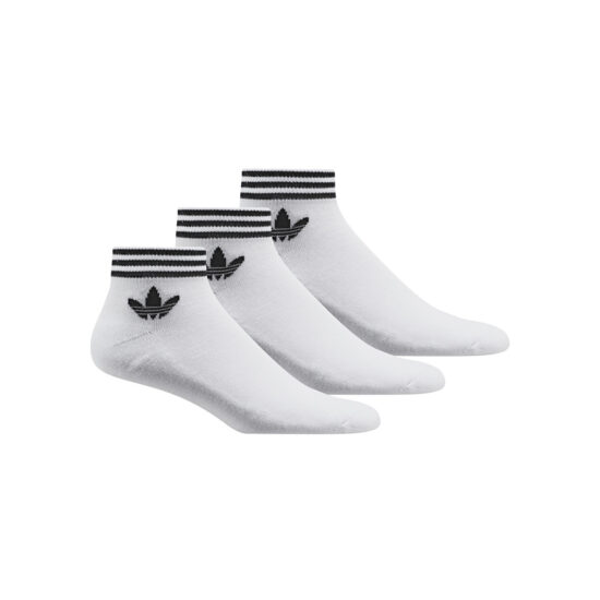 AZ6288-Adidas Originals Ankle socks (Trefoil ANK STR) (Pack of 3) (White)