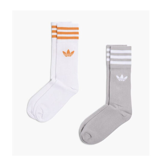 BQ5973-Adidas Originals Trefoil Solid Crew Sock 2 pairs