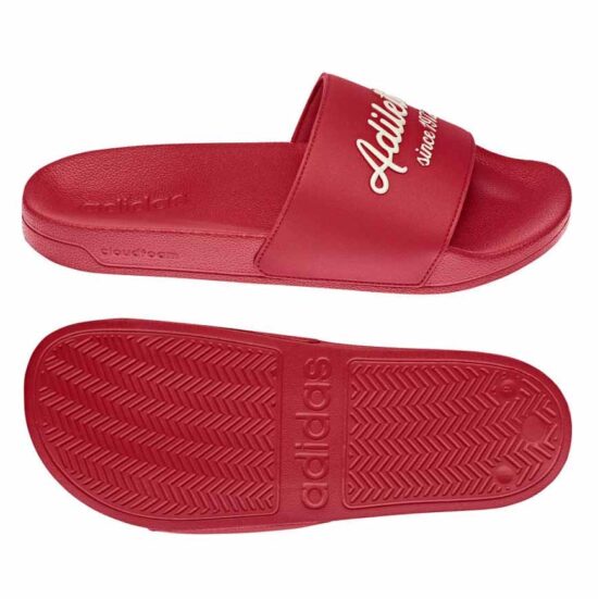 5-Adidas Adilette Shower Slides – Vivid Red