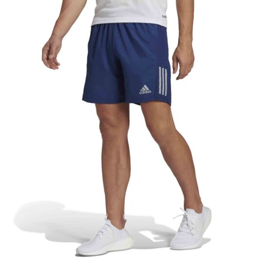2-Adidas Own the Run 3 Stripes Aeroready Shorts