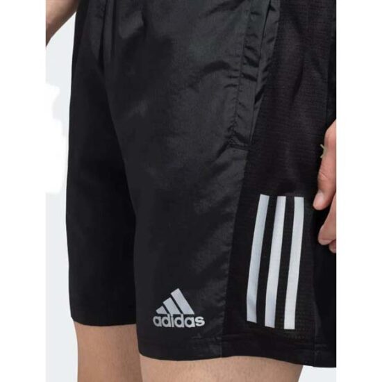 3-Adidas Own the Run 3 Stripes Aeroready Shortsvv