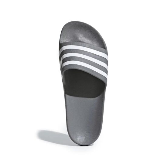 2-Adidas Adilette Aqua Slides – Grey One