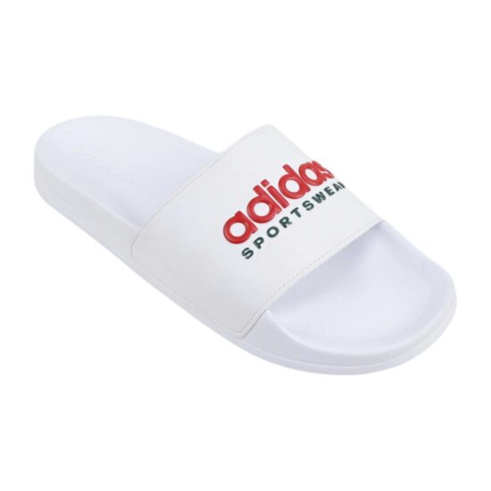 2-Adidas Adilette Shower Slides – Cloud White