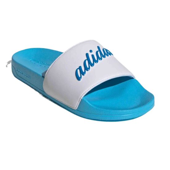 4-Adidas Adilette Shower Slides – Blue Rush