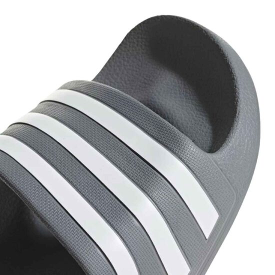 5-Adidas Adilette Aqua Slides – Grey One