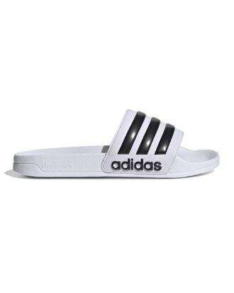 1-Adidas Adilette Shower Slides – Cloud White