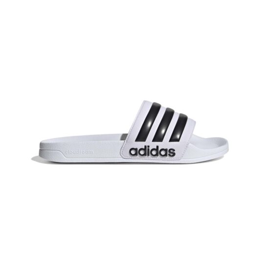 1-Adidas Adilette Shower Slides – Cloud White