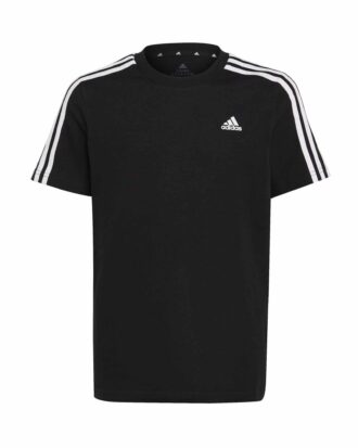 1-Adidas Essentials 3 Stripes Cotton T-Shirt – Black