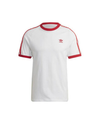 1-Adidas Originals 3 Stripes FB Nations Tee – White & Red