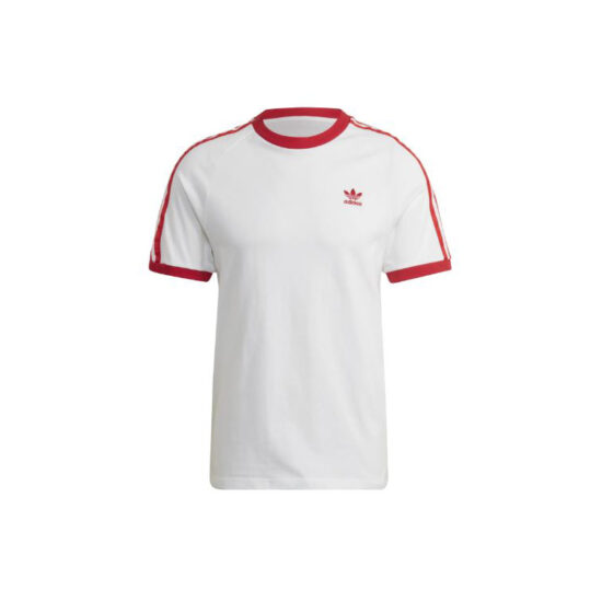 1-Adidas Originals 3 Stripes FB Nations Tee – White & Red
