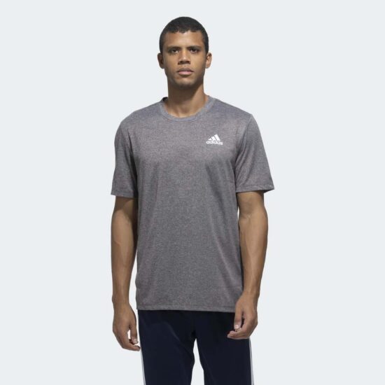 1-Adidas Plain T Shirt – Grey