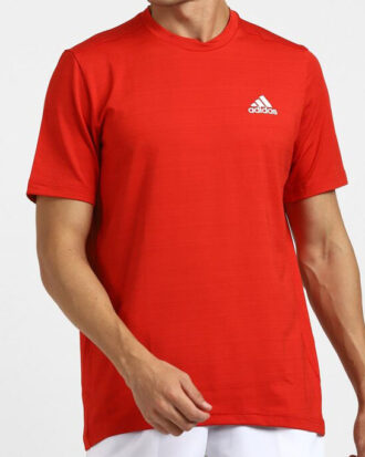1-Adidas Round Neck Tee – Red