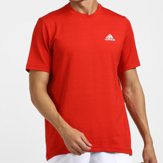 1-Adidas Round Neck Tee – Red