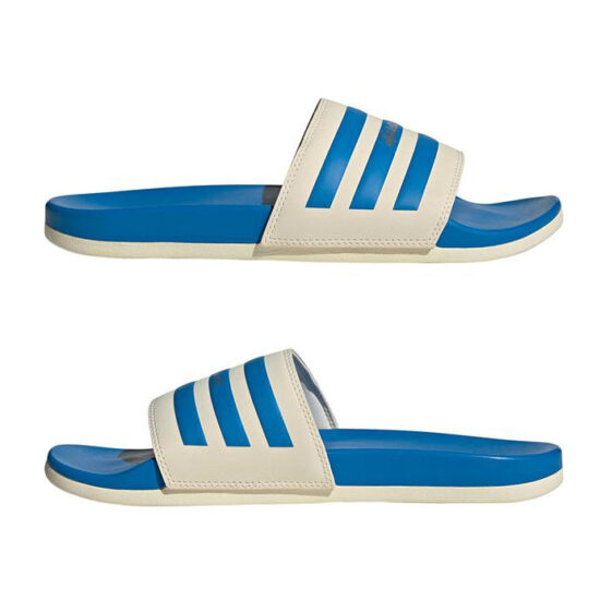2-Adidas Adilette Comfort Slides – Blue Rush