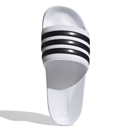 2-Adidas Adilette Shower Slides – Cloud White