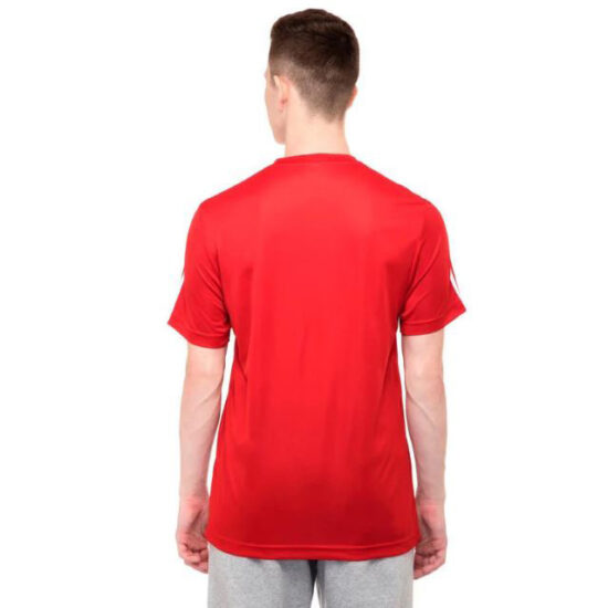 2-Adidas Classic 3-Stripes Tee – Red