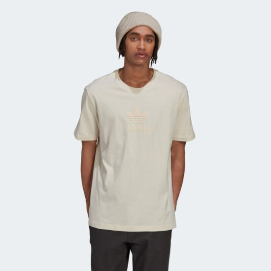 2-Adidas Originals Trefoil Tee – Cream