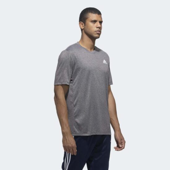 2-Adidas Plain T Shirt – Grey