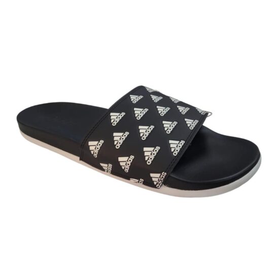 3-Adidas Adilette Comfort Slides – Core Black