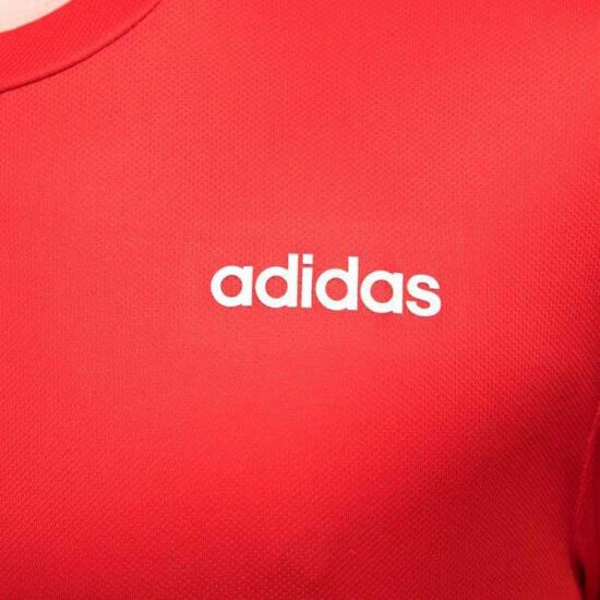 3-Adidas Classic 3-Stripes Tee – Red