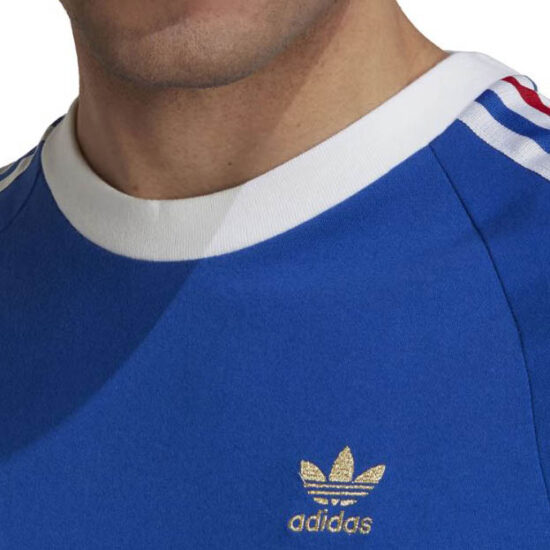 3-Adidas Originals 3 Stripes FB Nations Tee – Royal Blue