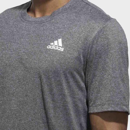 3-Adidas Plain T Shirt – Grey