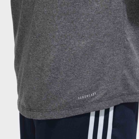 5-Adidas Plain T Shirt – Grey
