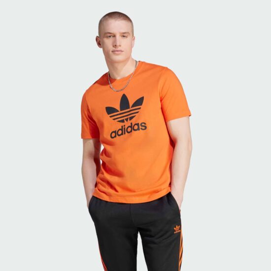 2-Adidas Originals Classics Trefoil T-Shirt – Semi Impact Orange