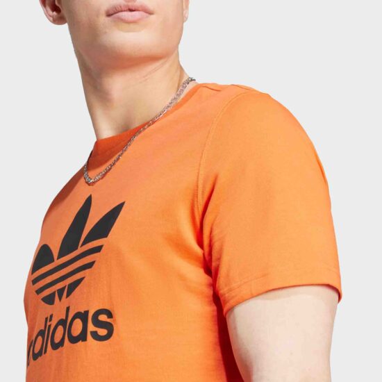 3-Adidas Originals Classics Trefoil T-Shirt – Semi Impact Orange