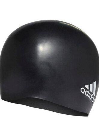 FJ4969-Adidas Silicone 3 Stripes Swimming Cap - Black