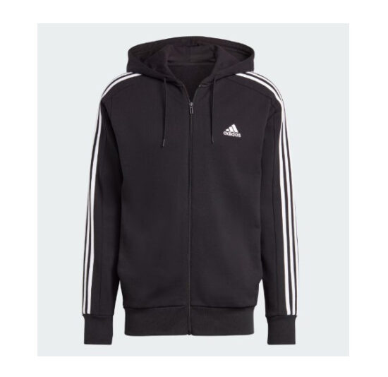 HG7228-Adidas 3-Stripes French Terry Full-Zip Hoodie