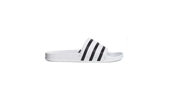 280648-Adilette Slides White-Black Stripes