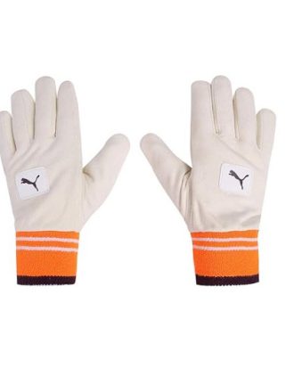 04143125-Puma Evo Full Chamois Padded Leather Cricket Wicket Keeping Inner Gloves