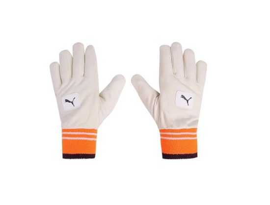 04143125-Puma Evo Full Chamois Padded Leather Cricket Wicket Keeping Inner Gloves
