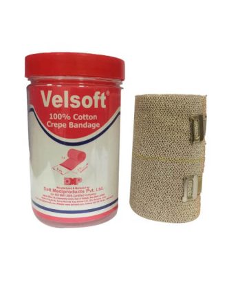 CREPE 8-Velsoft Cotton Crepe Bandage-8cm x 4mtr