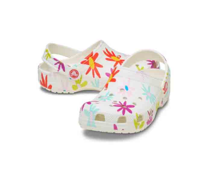 2115800WV-Crocs Classic Crafted Daisy Clog K-Chalk