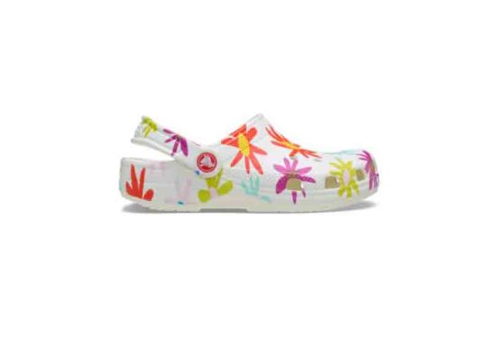2115800WV-Crocs Classic Crafted Daisy Clog K-Chalk