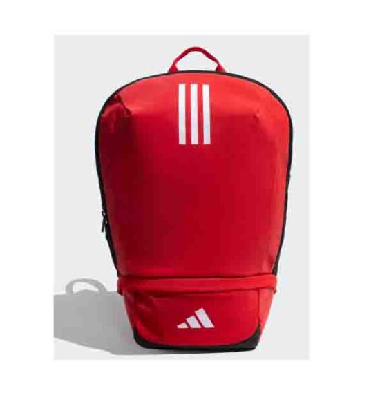JE1161-Adidas Performance 3 Stripes Backpack-Better Scarlet