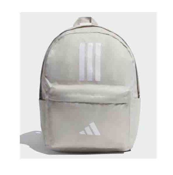 jv6644-Adidas Classic Back-to-School 3 Stripes Backpack-Beige