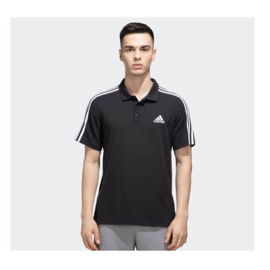 HZ8954-Adidas 3 Stripe Polo Shirt