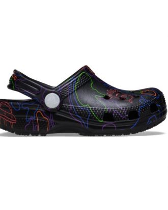 2115850C4-Crocs Classic Camo Clog K Black/Multi