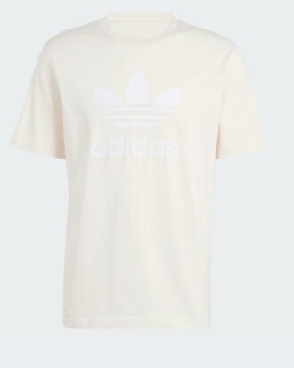 Adidas Originals Men Printed Round Neck Pure White