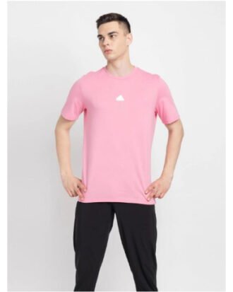 Adidas Printed Men Round Neck Pink T-Shirt